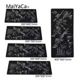 MaiYaCa Simple Design Speed Gun parts Game MousePads Computer Gaming Mouse Pad Gamer Play Mats Version Mousepad - one46.com.au