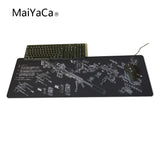 MaiYaCa Simple Design Speed Gun parts Game MousePads Computer Gaming Mouse Pad Gamer Play Mats Version Mousepad - one46.com.au