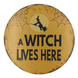 Round Retro Metal Plaques Vintage Metal Tin Signs Poster For Coffee Bar Decorative Iron Wall Art Merry Christmas Ornaments - one46.com.au