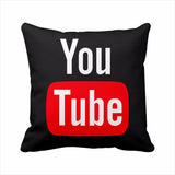 Modern Decorative Pillows Cover Youtube Throw Pillows Case Red Square Cushion Cover Home Decor Sofa Velvet Movie Cushion Cover - one46.com.au