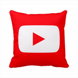 Modern Decorative Pillows Cover Youtube Throw Pillows Case Red Square Cushion Cover Home Decor Sofa Velvet Movie Cushion Cover - one46.com.au