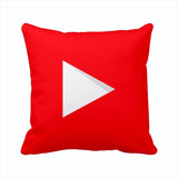 Modern Decorative Pillows Cover Youtube Throw Pillows Case Red Square Cushion Cover Home Decor Sofa Velvet Movie Cushion Cover - one46.com.au