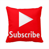 Modern Decorative Pillows Cover Youtube Throw Pillows Case Red Square Cushion Cover Home Decor Sofa Velvet Movie Cushion Cover - one46.com.au