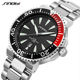 SINOBI Mens Watches Top Brand Luxury Men's Watch Luminous 3Bar Wrist Watch Men Watch Auto Date Clock saat relogio masculino - one46.com.au