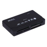 All in One Memory Card Reader USB External SD SDHC Mini Micro M2 MMC XD CF Read and Write Flash Memory Card with USD Cable Black - one46.com.au