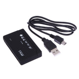 All in One Memory Card Reader USB External SD SDHC Mini Micro M2 MMC XD CF Read and Write Flash Memory Card with USD Cable Black - one46.com.au