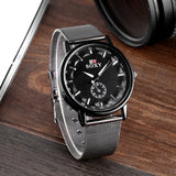 Top Fashion Brand SOXY Watches Men Quartz Sport Watch Black Stainless Steel Mesh Belt Watch Male Clock Hours Relogio Masculino - one46.com.au