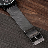 Top Fashion Brand SOXY Watches Men Quartz Sport Watch Black Stainless Steel Mesh Belt Watch Male Clock Hours Relogio Masculino - one46.com.au