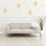 39Pcs/lot DIY Star Wall Stickers Five-pointed Star Removable PVC Home Wall Decals For Living Room Ceiling Decoration - one46.com.au