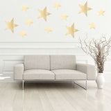 39Pcs/lot DIY Star Wall Stickers Five-pointed Star Removable PVC Home Wall Decals For Living Room Ceiling Decoration - one46.com.au