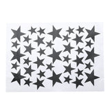 39Pcs/lot DIY Star Wall Stickers Five-pointed Star Removable PVC Home Wall Decals For Living Room Ceiling Decoration - one46.com.au