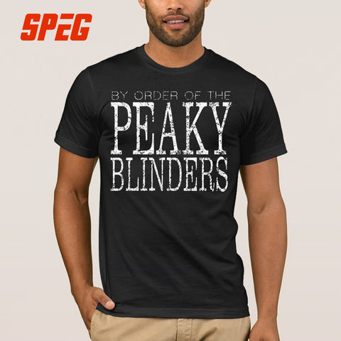 Tshirt Big Size Peaky Blinders By Order Of Peaky Blinder Plain T Shirt Adult O Neck Short Sleeve Tees Vintage Plus Size T Shirt - one46.com.au