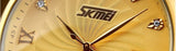 SKMEI Fashion Mens Watches Top Brand Luxury Business Watch Men Stainless Steel Strap Quartz Wristwatches Relogio Masculino 9101 - one46.com.au