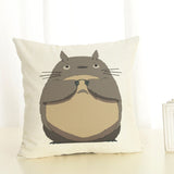 Cartoon  Style Cushion  Case  Home Decorative Pillow Case Totoro Printed Throw Pillow Car Home Decor Linen Cotton Cushion Cover - one46.com.au