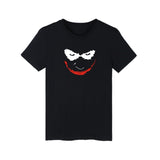 Hot Sale Classic Joker Short Sleeve Tee Shirt Men Cotton Funny Black Summer Tshirt Men Brand Fashion T Shirt Men High Quality - one46.com.au