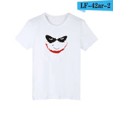 Hot Sale Classic Joker Short Sleeve Tee Shirt Men Cotton Funny Black Summer Tshirt Men Brand Fashion T Shirt Men High Quality - one46.com.au