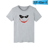 Hot Sale Classic Joker Short Sleeve Tee Shirt Men Cotton Funny Black Summer Tshirt Men Brand Fashion T Shirt Men High Quality - one46.com.au