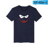 Hot Sale Classic Joker Short Sleeve Tee Shirt Men Cotton Funny Black Summer Tshirt Men Brand Fashion T Shirt Men High Quality - one46.com.au