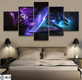 5 Panel LOL League of Legends Orianna/Kha'Zix Game Canvas Printed Painting For Living Room Wall Art Decor HD Picture Artworks - one46.com.au
