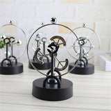 Desktop Decor Electromagnetic Pendulum Figurines Perpetual Instrument Model Figurine Home Decoration Newton Cradle Crafts - one46.com.au