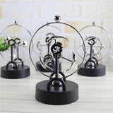 Desktop Decor Electromagnetic Pendulum Figurines Perpetual Instrument Model Figurine Home Decoration Newton Cradle Crafts - one46.com.au