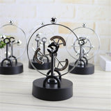 Desktop Decor Electromagnetic Pendulum Figurines Perpetual Instrument Model Figurine Home Decoration Newton Cradle Crafts - one46.com.au