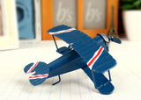 Mini Iron Plane Model 1 PC Red Blue Yellow Metal Airplane For Bar Cafe Decoration Photo Props Toy Plane Gifts Craft - one46.com.au