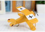 Mini Iron Plane Model 1 PC Red Blue Yellow Metal Airplane For Bar Cafe Decoration Photo Props Toy Plane Gifts Craft - one46.com.au