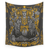 IBERIAN HECATE Gray Wall Tapestry - one46.com.au