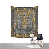 IBERIAN HECATE Gray Wall Tapestry - one46.com.au