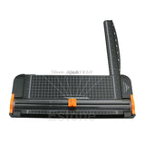 For Jielisi 909-5 A4 Guillotine Ruler Paper Cutter Trimmer Cutter Black-Orange Z09 Drop ship - one46.com.au