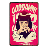 [ Mike86 ] Pulp fiction Fight club Reservoid Dogs Retro Movie Metal Poster Pub Cinema Bar Mural Painting Decor 20X30 CM AA-1039 - one46.com.au