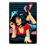 [ Mike86 ] Pulp fiction Fight club Reservoid Dogs Retro Movie Metal Poster Pub Cinema Bar Mural Painting Decor 20X30 CM AA-1039 - one46.com.au