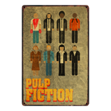 [ Mike86 ] Pulp fiction Fight club Reservoid Dogs Retro Movie Metal Poster Pub Cinema Bar Mural Painting Decor 20X30 CM AA-1039 - one46.com.au