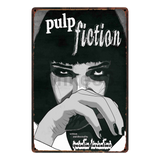 [ Mike86 ] Pulp fiction Fight club Reservoid Dogs Retro Movie Metal Poster Pub Cinema Bar Mural Painting Decor 20X30 CM AA-1039 - one46.com.au