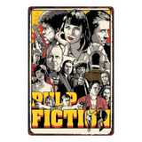 [ Mike86 ] Pulp fiction Fight club Reservoid Dogs Retro Movie Metal Poster Pub Cinema Bar Mural Painting Decor 20X30 CM AA-1039 - one46.com.au