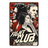 [ Mike86 ] Pulp fiction Fight club Reservoid Dogs Retro Movie Metal Poster Pub Cinema Bar Mural Painting Decor 20X30 CM AA-1039 - one46.com.au