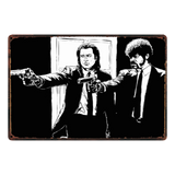 [ Mike86 ] Pulp fiction Fight club Reservoid Dogs Retro Movie Metal Poster Pub Cinema Bar Mural Painting Decor 20X30 CM AA-1039 - one46.com.au