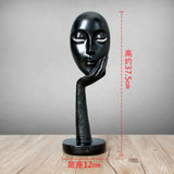Retro vintage  Creative Abstract Characters Do Not Listen Watch Sculpture Home Decor  Desktop Decoration Craft Birthday Gift - one46.com.au