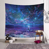 Lannidaa Cat Psychedelic Tapestry Decor Hippie Tapestry Mandala Wall Hanging Belgium Printed Wall Cloth Tapestries Manta Curtain - one46.com.au