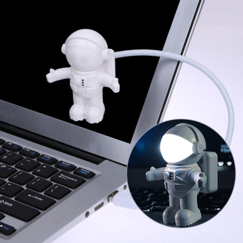 Funny Astronaut USB Gadget Spaceman USB LED Light Adjustable Night Light Gadgets for Computer PC Lamp - one46.com.au