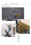 Creative European Home Eco-friendly Resin Figurines Wedding Gifts Move New Home Couple Elk Room Bedroom decorations Decor - one46.com.au