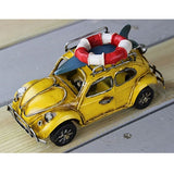 Retro Cassic Cars Figurine Metal Decoration Handmade Iron Classic Beetle Sailor Car Model Home Decoration Kid Toy Cars Crafts - one46.com.au