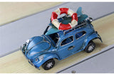 Retro Cassic Cars Figurine Metal Decoration Handmade Iron Classic Beetle Sailor Car Model Home Decoration Kid Toy Cars Crafts - one46.com.au