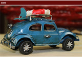 Retro Cassic Cars Figurine Metal Decoration Handmade Iron Classic Beetle Sailor Car Model Home Decoration Kid Toy Cars Crafts - one46.com.au