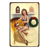 [ Mike86 ] Pin up Lady Tin sign Art  wall Festival decoration Pub Cafe Bar Party Vintage Metal Painting A-254  20*30 CM - one46.com.au