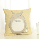 Cartoon  Style Cushion  Case  Home Decorative Pillow Case Totoro Printed Throw Pillow Car Home Decor Linen Cotton Cushion Cover - one46.com.au