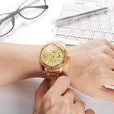 New Fashion Luxury Brand NAVIFORCE Men Gold Watches Men's Waterproof Stainless Steel Quartz Watch Male Clock Relogio Masculino - one46.com.au