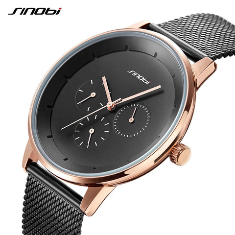 SINOBI Men's Watch Top Brand Luxury Wrist Watch Men Watch Waterproof Auto Date Week Watches Clock relogio masculino reloj hombre - one46.com.au