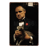 [ Mike86 ] GOD FATHER Tin sign Movie Art  wall Posters decor Pub Cafe Bar Party Craft Retro Iron Painting A-254 - one46.com.au